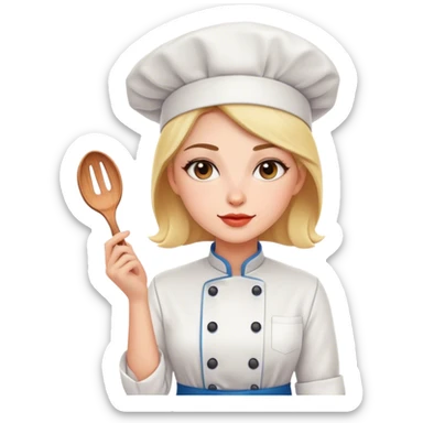 Beautiful women chef  sticker