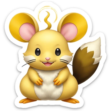 Dedenne-Emolga-fusion sticker