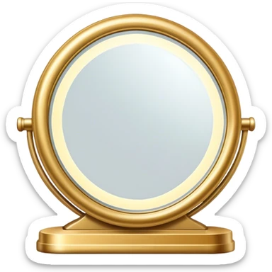 Luxe hotel lighted vanity mirror  sticker