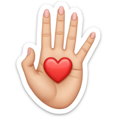 A middle finger inside a heartshaoed hand sign like these combined 🫶🏻🖕🏻 sticker