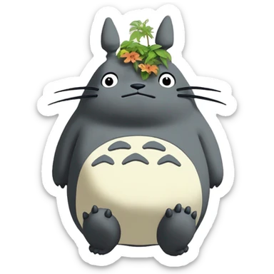Totoro the main character of the movie of the Studio Ghibli “My Neighbor Totoro” sticker