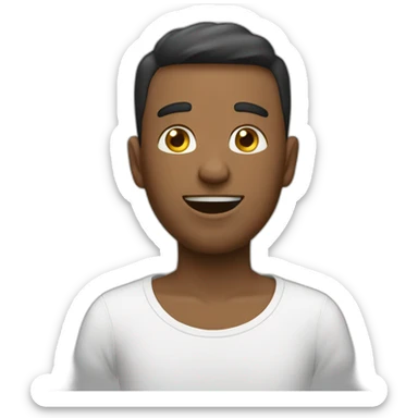 ￼ Emoji avec des gros trous  sticker