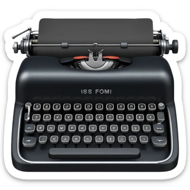 that is not a machine that’s a type writer which i DID NOT ASK FOR!!! sticker