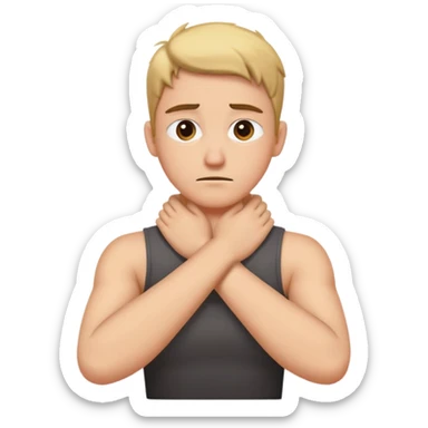 Got mad math arms crossed and hands on neck sticker