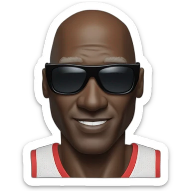 Michael Jordan in sunglasses sticker