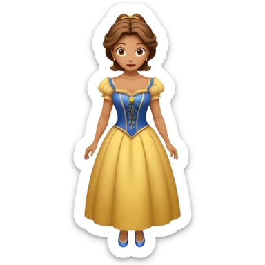 A middle-aged lady character from the fairy tale Beauty and the Beast — she was turned into a wardrobe and is around 40 years old. Based on the wardrobe’s original form, she has an anthropomorphic face. sticker