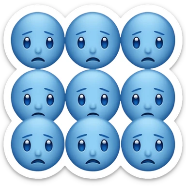 😇Emojis de triste sticker