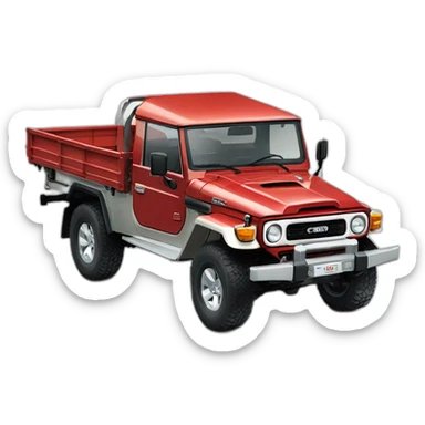 Land Cruiser pickup 2024 one cabinet  sticker