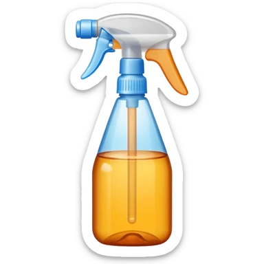 Sanitizer amber spray bottle sticker
