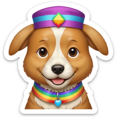 Homosexual Jewish dog sticker