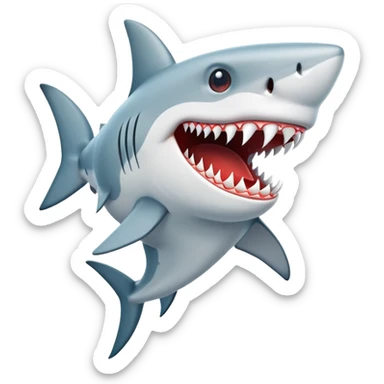 A shark siren  sticker