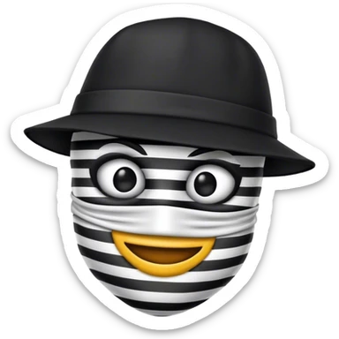 portrait of Robber emoji  sticker