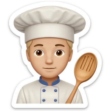 John wearing a chefs hat sticker