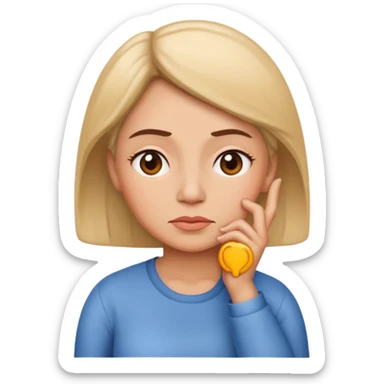 mama thinking sticker