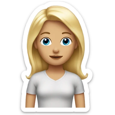 Mom blond of 3 kids sticker