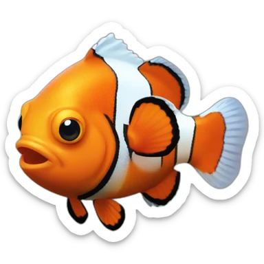 Cute little Clownfish   sticker