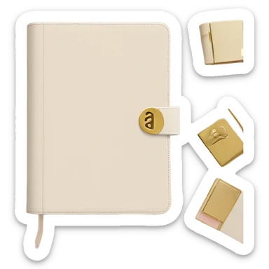 Beige planner sticker