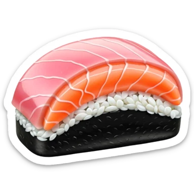 sushi piece light pink sashimi  sticker