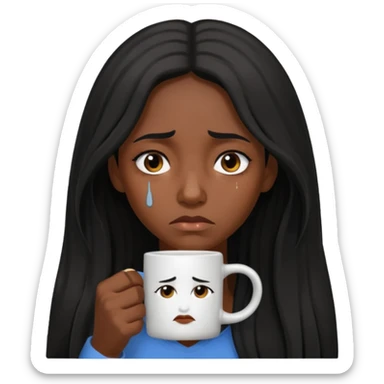 sad black prisoner long haired woman mug shot with bg sticker