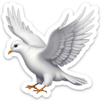 paloma blanca de la paz  sticker