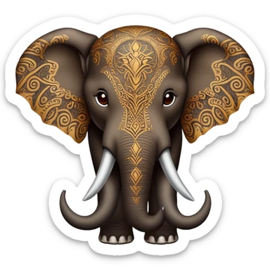 Słoń demonologia sticker