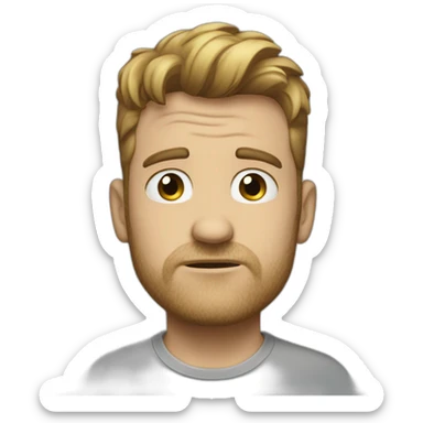 buble tee triste sticker