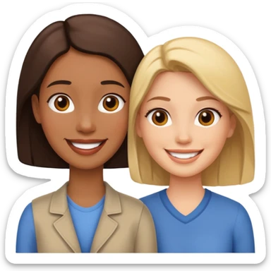 DOS MUJERES Y UN HOMBRE sticker