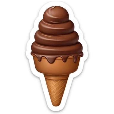 Choclate ice cream sticker