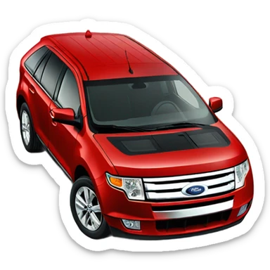 Ford edge red 2010 sticker
