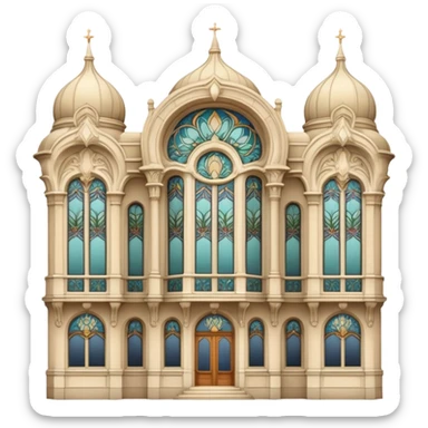 art nouveau palace sticker