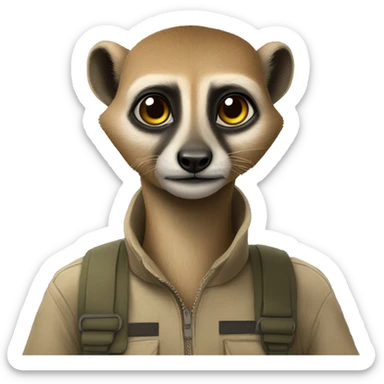 Dibuja un suricata sticker