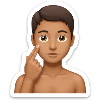 A Hand on placed on another persons shoulder zoomed in but you only see the one person and the hand on the shoulder  sticker