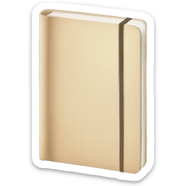 beige journal sticker
