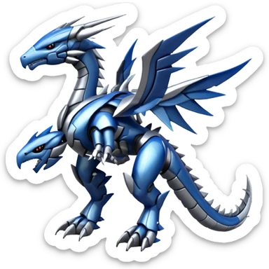 Futuristic Cool Edgy Shiny Digimon-Dialga-Palkia-hybrid full body sticker