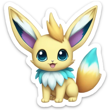 Colorful Kawaii Eeveelution-Cute-Pokémon-fusion full body sticker