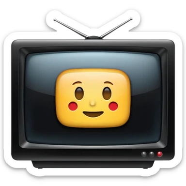 Create an emoji in which it is representing an app like YouTube professional logo of this app but don't make it like YouTube this app name as :- InSights TV sticker
