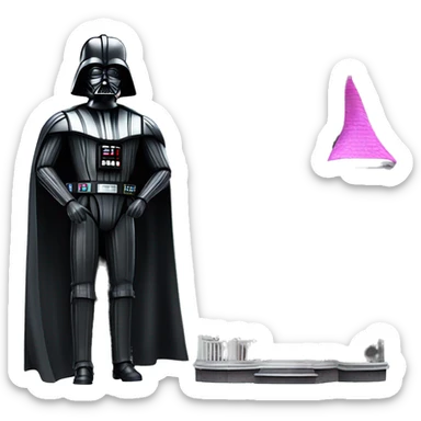 Darth Vader and Barbie’s very dusty old disturbing disgusting ghostly haunted horror dream house mansion  sticker