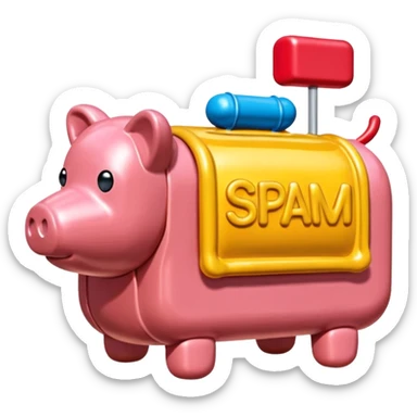  paris art city SPAM meat jeff koons style sculpture arty landscape  sticker