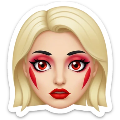 Republican with bad makeup sticker