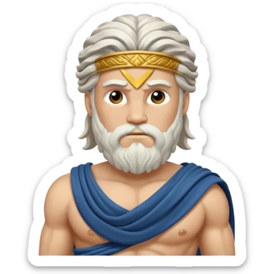 Zeus Greece ancient cloth sticker