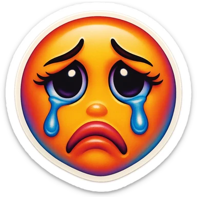 Crying Tears rolling down face 
Mouth Pout sticker