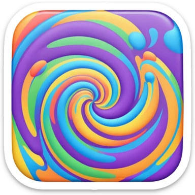 psychedelic pattern sticker