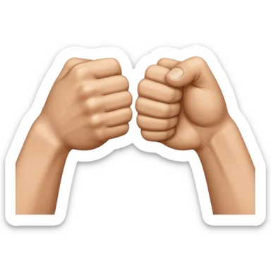 Fist bump  sticker