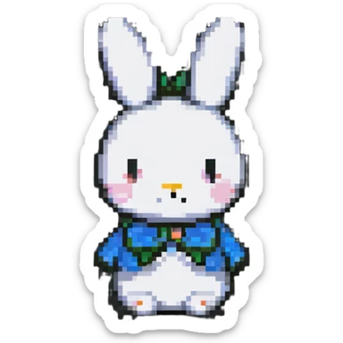 Miffy bunny, minimal and charming sticker