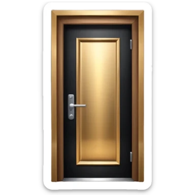 hotel room door modern hallway with spotlight up sticker