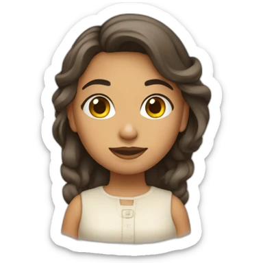 menina palhaço sticker