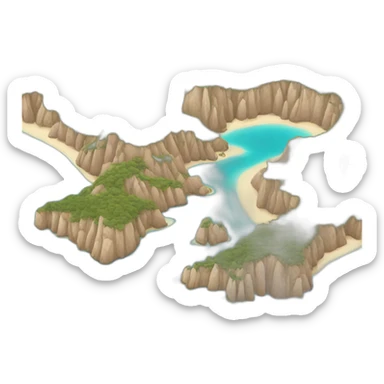 mallorca-aerial-shape sticker