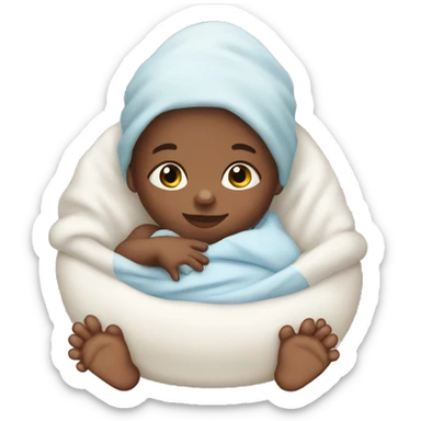Newborn baby boy sticker