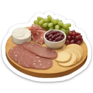 a charcuterie board sticker