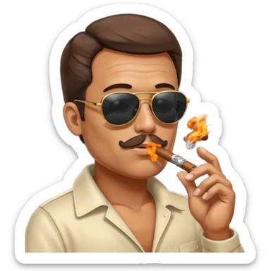 😎 with cigara sticker